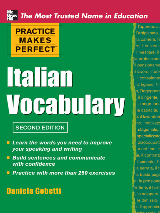 Title details for Practice Makes Perfect Italian Vocabulary by Daniela Gobetti - Wait list